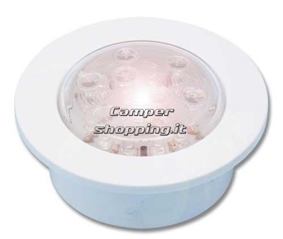 CamperShopping.it Faretto con 16 led e montaggio ad incasso colore bianco Con Led